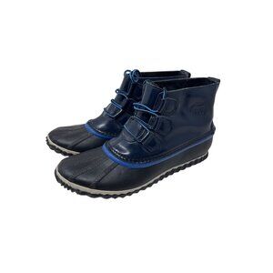 Sorel Out N About Rain Duck Ankle Boots Women's Size 9 Leather‎ Rubber Outsole